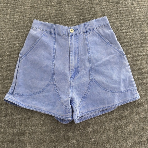 Patagonia Pants - Vtg 90s Patagonia Canvas High Rise  Stand Up Hiking Shorts Womens Sz 8 Purple